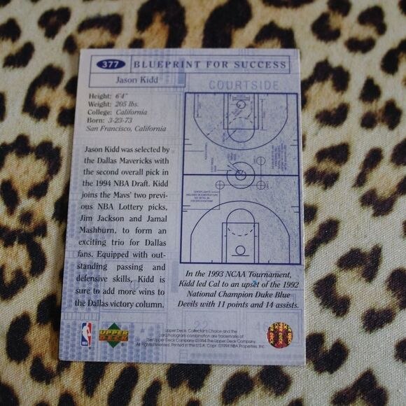 Jason Kidd #377 Basketball Card - Picture 2 of 2